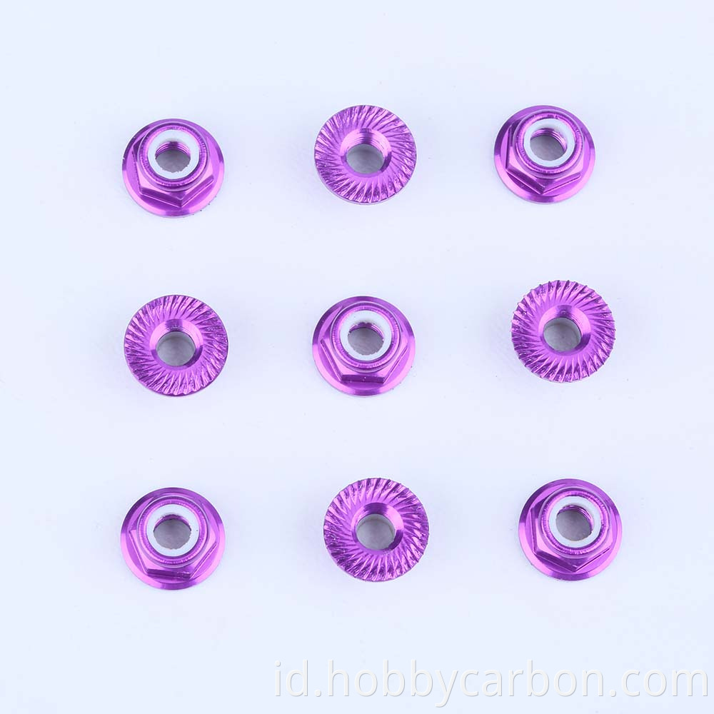 aluminum knurled nylon serrated nut types